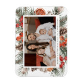 Elegant Botanical Citrus Holiday Photo Magnet (Vertikal)