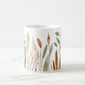 Elegant Botanical Earthy Tones Boho Kaffeetasse (Mittel)