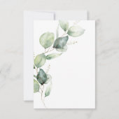 Elegant Botanical Eucalyptus Greenery Baby Shower Einladung (Rückseite)