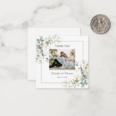 Elegant Botanical Eukalyptus Greenerity Vielen Dan Mitteilungskarte (Vorderseite/Rückseite Beispiel)