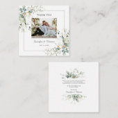 Elegant Botanical Eukalyptus Greenerity Vielen Dan Mitteilungskarte (Vorne/Hinten)