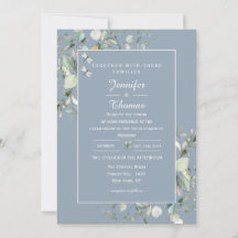 Elegant Botanical Eukalyptus Greenery Hydrangea