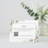 Elegant Botanical Eukalyptus Greenery QR Code UAWG Postkarte (Stehend Vorderseite)