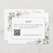 Elegant Botanical Eukalyptus Greenery QR Code UAWG Postkarte (Vorne/Hinten)