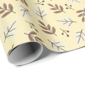 Elegant Botanical Fall  Geschenkpapier (Rolleneckpunkt)