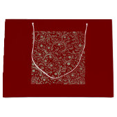 Elegant Botanical Floral Pattern – Minimal Nature  Große Geschenktüte (Vorderseite)