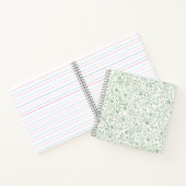 Elegant Botanical Floral Pattern – Minimal Nature Notizblock (Innenseite)