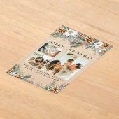 Elegant Botanical Foliage | Photo Christmas Card Acryleinladungen (Ablage )