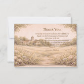 Elegant Botanical Garden Birthday Dankeskarte (Vorderseite)