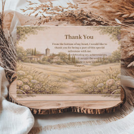 Elegant Botanical Garden Birthday Dankeskarte