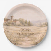 Elegant Botanical Garden Birthday Pappteller (Vorderseite)