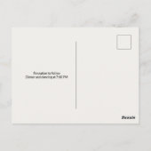 Elegant Botanical Garden Greenhouse Wedding Postkarte (Rückseite)