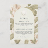 Elegant Botanical Garden Wedding Begleitkarte (Vorderseite)