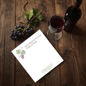 Elegant Botanical Grapevine Design Notizblock