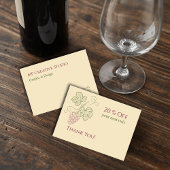 Elegant Botanical Grapevine Design Rabattkarte