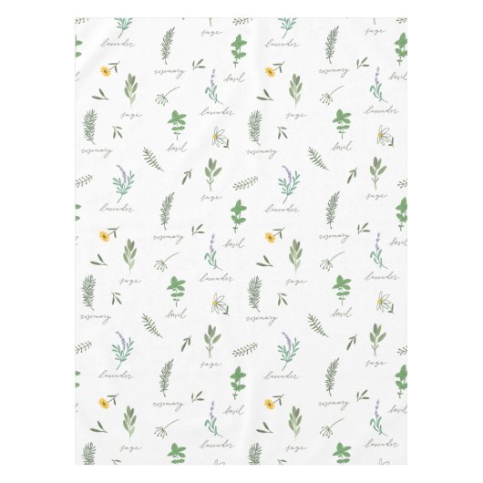 Elegant Botanical Kitchen Tischdecke (Vorderseite)