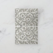 Elegant Botanical Lace Dankeskarte (Innenseite)