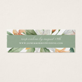 Elegant Botanical Lily Floral Wedding Website RSVP