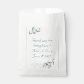Elegant Botanical Love Wedding Geschenktütchen (Vorderseite)