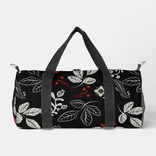 Elegant botanical pattern duffle bag (Vorderseite)