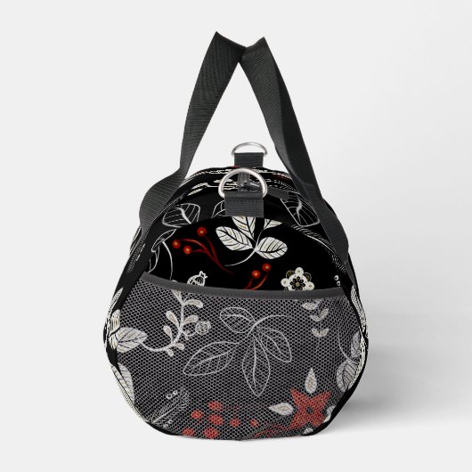 Elegant botanical pattern duffle bag (Rechts)