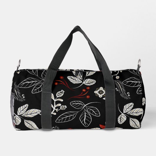 Elegant botanical pattern duffle bag (Rückseite)