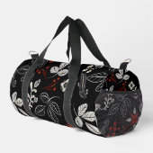 Elegant botanical pattern duffle bag (Rechte Ecke)