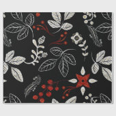 Elegant botanical pattern geschenkpapier (Flach)