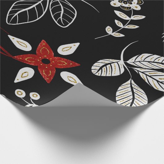Elegant botanical pattern geschenkpapier (Ecke)
