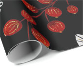Elegant botanical pattern geschenkpapier (Rolleneckpunkt)