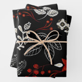 Elegant botanical pattern geschenkpapier set (Beispiel)