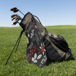Elegant botanical pattern golfhandtuch