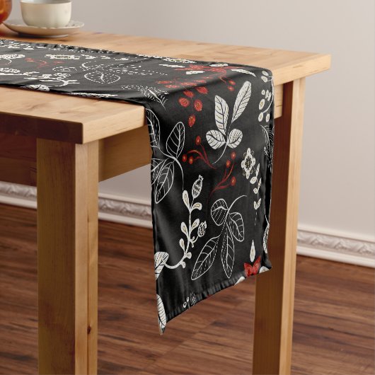 Elegant botanical pattern kurzer tischläufer (Beispiel)