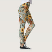 Elegant Botanical Pattern Leggings (Rechts)