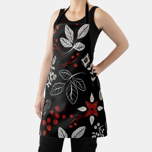 Elegant botanical pattern schürze (InSitu)
