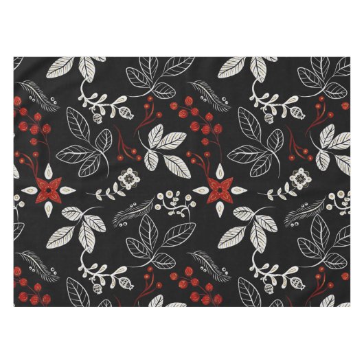 Elegant botanical pattern tischdecke (Vorderseite (Horizontal))