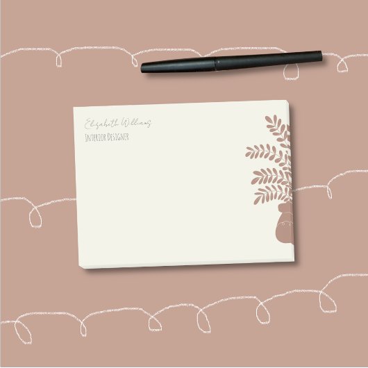 Elegant Botanical Personalized Post-It Notes Post-it Klebezettel