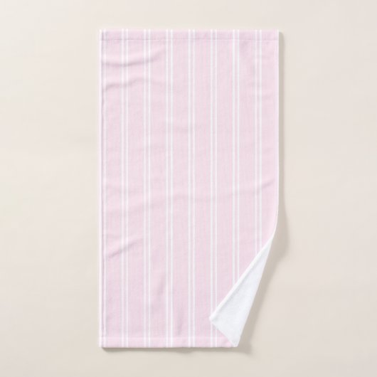 Elegant Botanical Pink Green Hydrangea Badhandtuch Set (Handtuch)