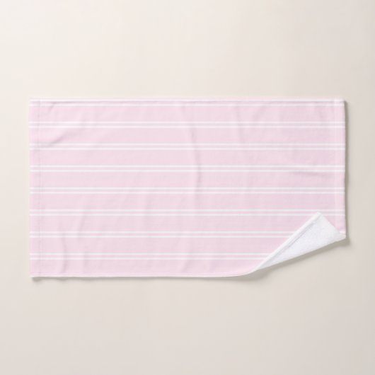 Elegant Botanical Pink Green Hydrangea Badhandtuch Set (Handtuch)