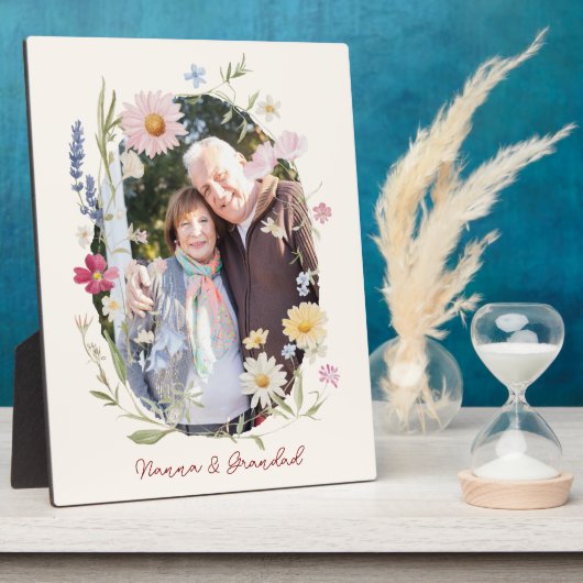 Elegant Botanical Portrait Plaque Fotoplatte (Seite)