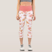 Elegant Botanical Print Leggings (Vorderseite)