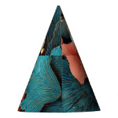 Elegant+Botanical+Relief+Florals Partyhütchen (Rückseite)