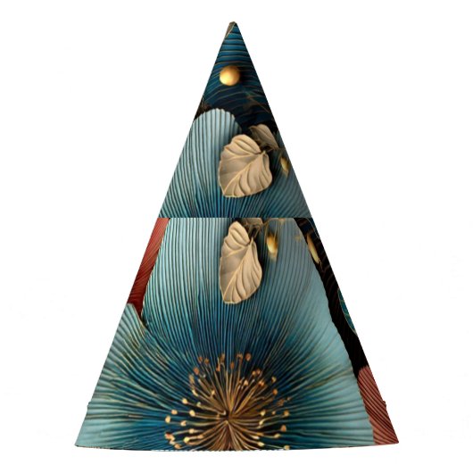 Elegant+Botanical+Relief+Florals Partyhütchen (Vorderseite)