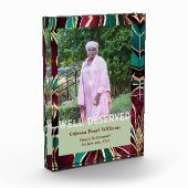 Elegant Botanical Retirement Gift for Black Mom Fotoblock (Links)