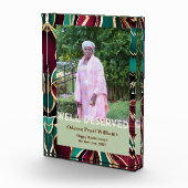 Elegant Botanical Retirement Gift for Black Mom Fotoblock (Rechts)