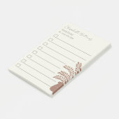 Elegant Botanical To-Do List Post-It Notes  Klebezettel (angewinkelt)