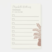 Elegant Botanical To-Do List Post-It Notes  Klebezettel (Vorderseite)
