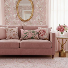  Elegant botanical  watercolor leaves  greenery  Lendenkissen