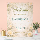 Elegant Botanical Wedding  Acrylschild (Hochzeit)