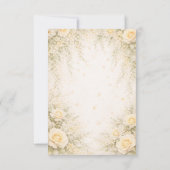 Elegant Botanical Wedding  Dankeskarte (Rückseite)